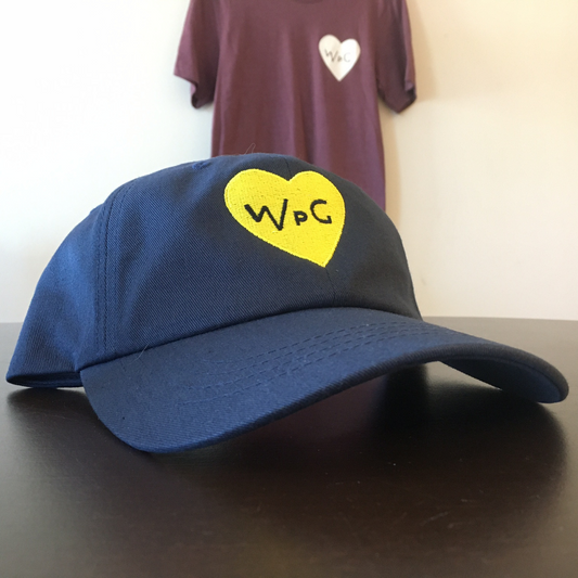 WPG Heart Dad Hat | Yellow on Navy