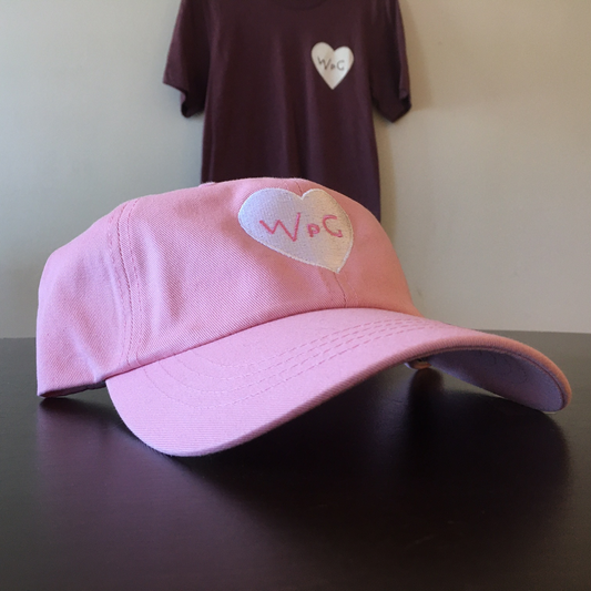 WPG Heart Dad Hat | White on Pink