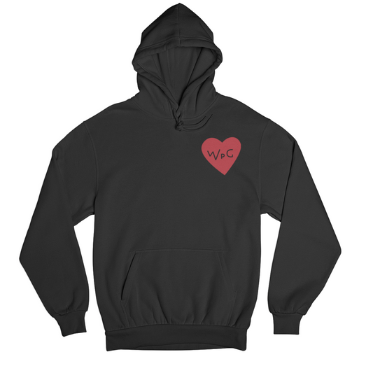 WPG Heart Hoodie | Red on Black