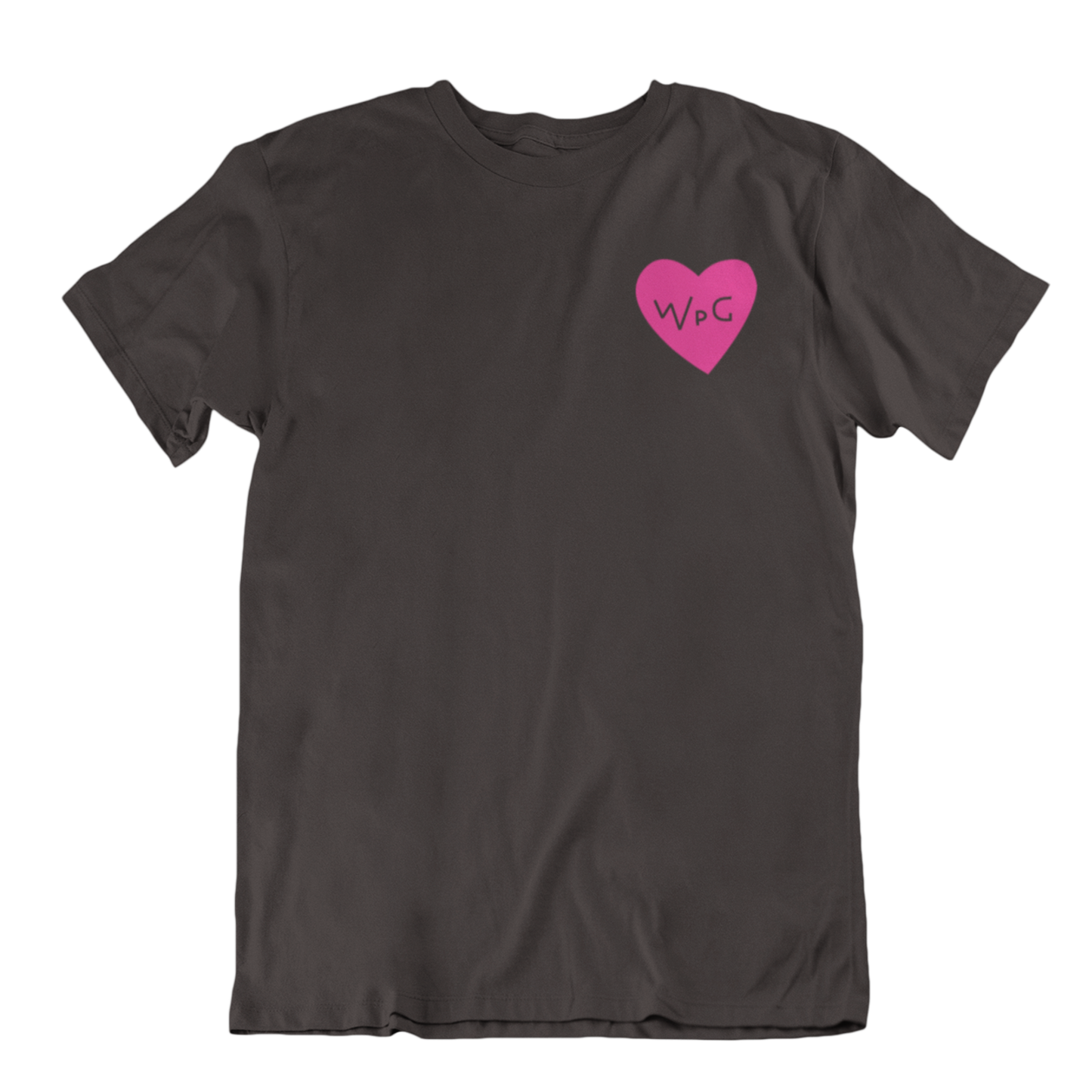 WPG Heart Tee | Pink on Black