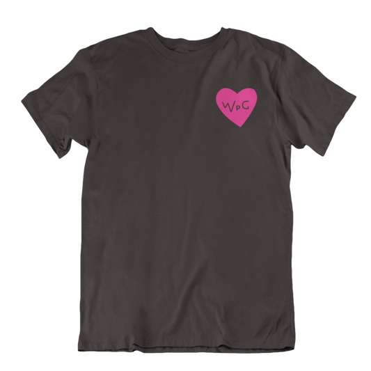 WPG Heart Tee | Pink on Black