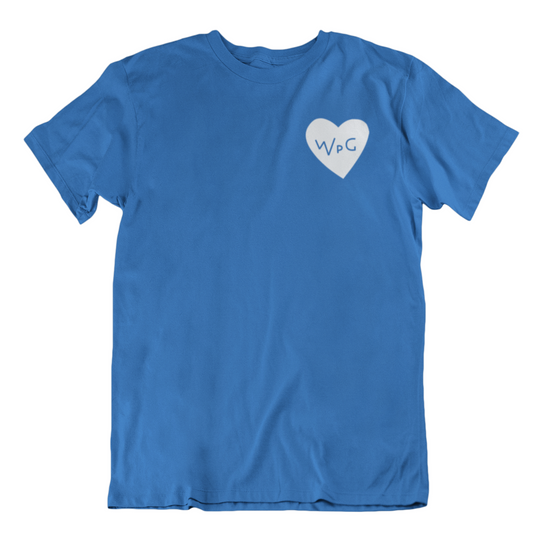 WPG Heart Tee | White on Royal