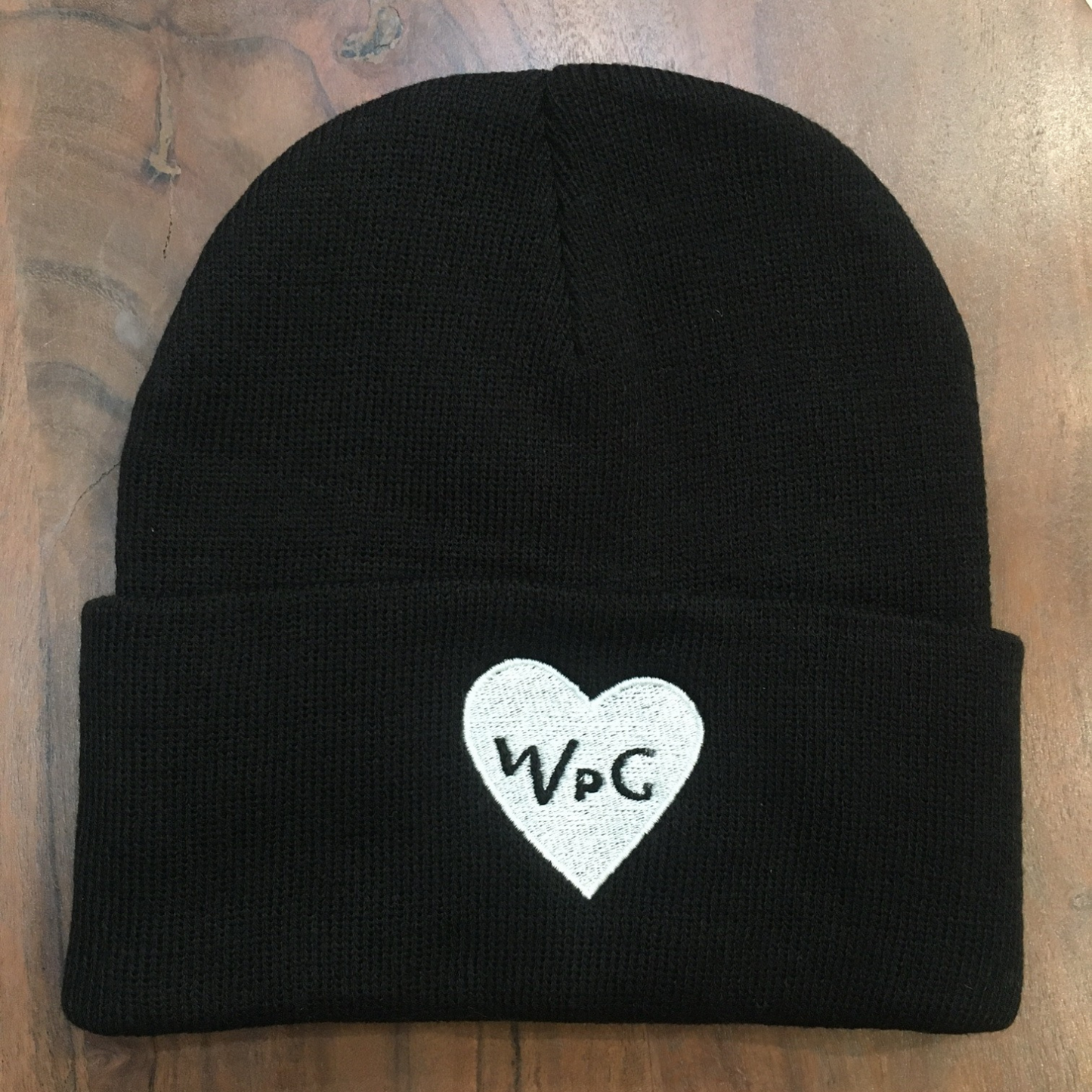 WPG Heart Toque | White on Black