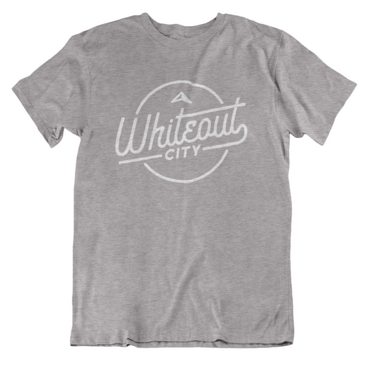 Whiteout City Classic Tee | White on Athletic Grey