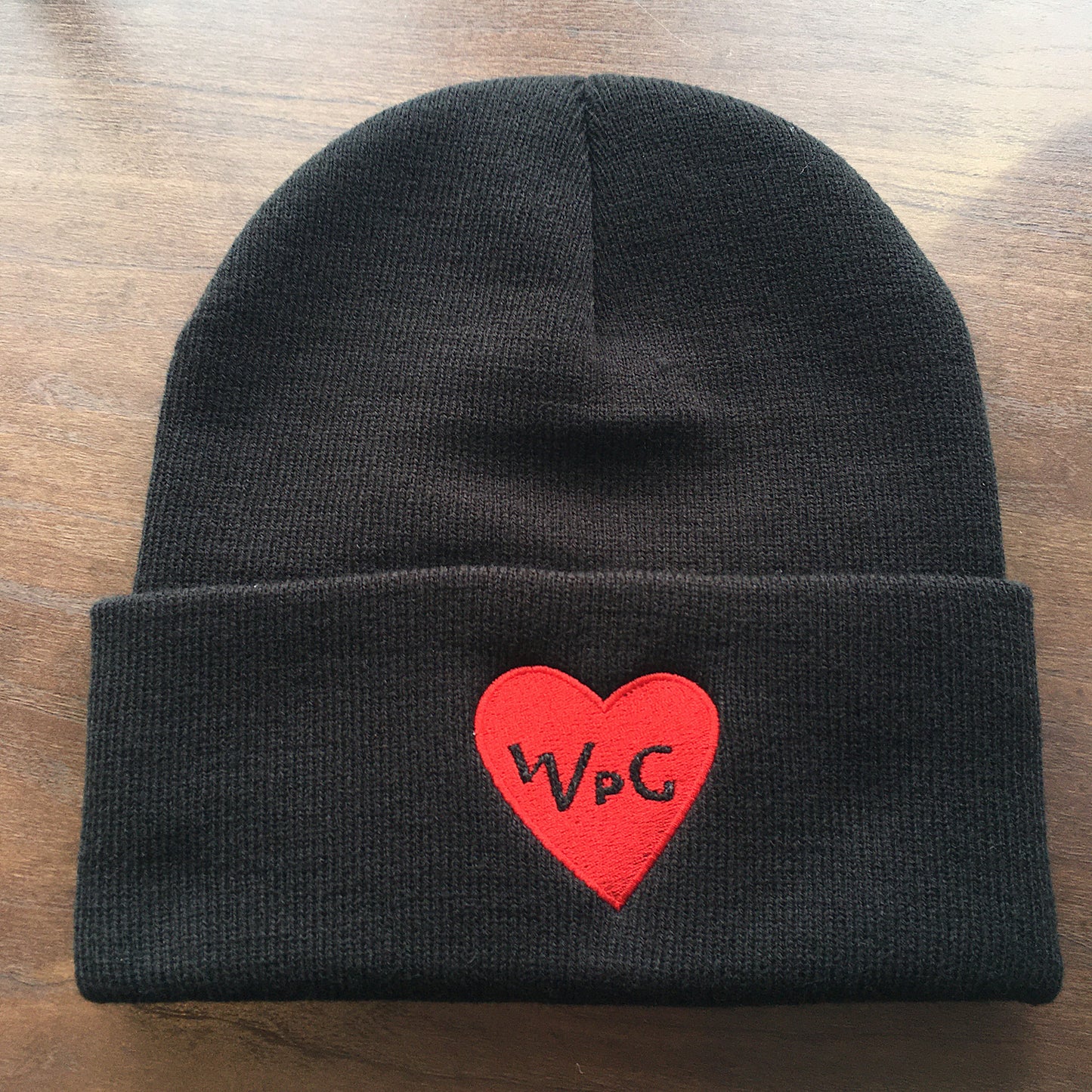 WPG Heart Toque | Red on Black